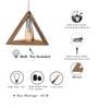 Lucia Beige Wood Hanging Light