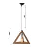 Lucia Beige Wood Hanging Light