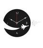Lucia Engineered Wood Black Wall Clock