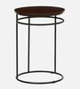 Luciano Metal End Table In Brown Colour