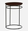 Luciano Metal End Table In Brown Colour