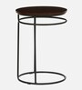 Luciano Metal End Table In Brown Colour