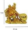 Lucky Laughing Buddha 7.5 cm  Polyresin  Feng Shui Idol (Gold)