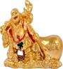 Lucky Laughing Buddha 7.5 cm  Polyresin  Feng Shui Idol (Gold)