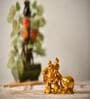 Lucky Laughing Buddha 7.5 cm  Polyresin  Feng Shui Idol (Gold)