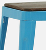 Lucy Metal Bar Stool In Blue Colour