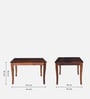 Ludberg Sheesham Wood 4 Seater Dining Set in Provincial Teak Finish