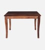 Ludberg Sheesham Wood 4 Seater Dining Set in Provincial Teak Finish
