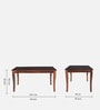 Ludberg Sheesham Wood 6 Seater Dining Set in Provincial Teak Finish