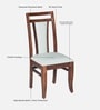 Ludberg Sheesham Wood Dining Chairs in Provincial Teak Finish (Set Of 2)