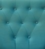 Ludovic Velvet Slipper Chair In Aqua Colour