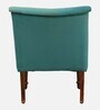 Ludovic Velvet Slipper Chair In Aqua Colour