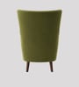 Ludwi Velvet Wing Chair In Mint Green Colour