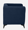 Ludwing Velvet 1 Seater Sofa In Blue Colour