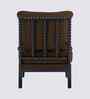 Lue Boucle Fabric Full Back Lounge Chair In Brown Colour