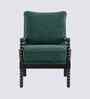 Lue Boucle Fabric Full Back Lounge Chair In Green Colour