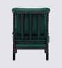 Lue Boucle Fabric Full Back Lounge Chair In Green Colour