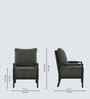 Lue Boucle Fabric Full Back Lounge Chair In Grey Colour
