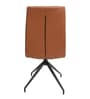 Lue Chair With Metal Base In Brown Colour Lue Chair With Metal Base In Brown Colour