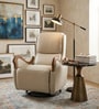 Lue Leatherette 1 Seater Recliner In Natural Wood Finish