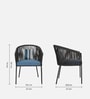 Luft Outdoor Chair In Blue Colour With Cushion Luft Outdoor Chair In Blue Colour With Cushion