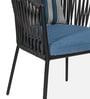 Luft Outdoor Chair In Blue Colour With Cushion Luft Outdoor Chair In Blue Colour With Cushion