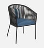 Luft Outdoor Chair In Blue Colour With Cushion Luft Outdoor Chair In Blue Colour With Cushion