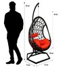 Lugano Wicker Swing In Black Finish
