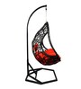 Lugano Wicker Swing In Black Finish