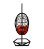 Lugano Wicker Swing In Black Finish