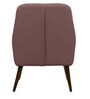 Lugo Fabric Lounge Chair in Brown Colour