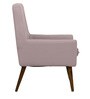 Lugo Fabric Lounge Chair in Pitch Pink Colour
