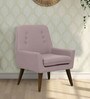 Lugo Fabric Lounge Chair in Pitch Pink Colour