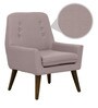 Lugo Fabric Lounge Chair in Pitch Pink Colour