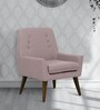Lugo Fabric Lounge Chair in Pitch Pink Colour