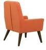 Lugo Fabric Lounge Chair in Rust Colour
