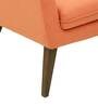 Lugo Fabric Lounge Chair in Rust Colour