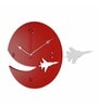 Luis Engineered Wood Red Wall Clock