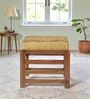 Luis Seating Stools in Velvet Green Colour