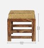 Luis Seating Stools in Velvet Green Colour