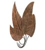 Luka Leaf Multicolour Iron Wall Art