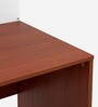 Luka Office Table in Brown & White Finish