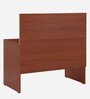 Luka Office Table in Brown & White Finish