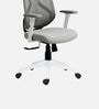 Lukano Breathable Mesh Ergonomic Chair In White And Grey Colour