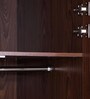 Lukas 4 Drawer Wardrobe in White & Walnut Finish