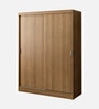 Luke 2 Door Sliding Wardrobe in Wood Finish