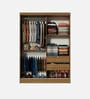 Luke 2 Door Sliding Wardrobe in Wood Finish