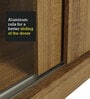 Luke 2 Door Sliding Wardrobe in Wood Finish