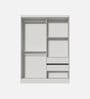 Luke 2 Door Sliding Wardrobe in White Colour