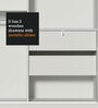 Luke 2 Door Sliding Wardrobe in White Colour